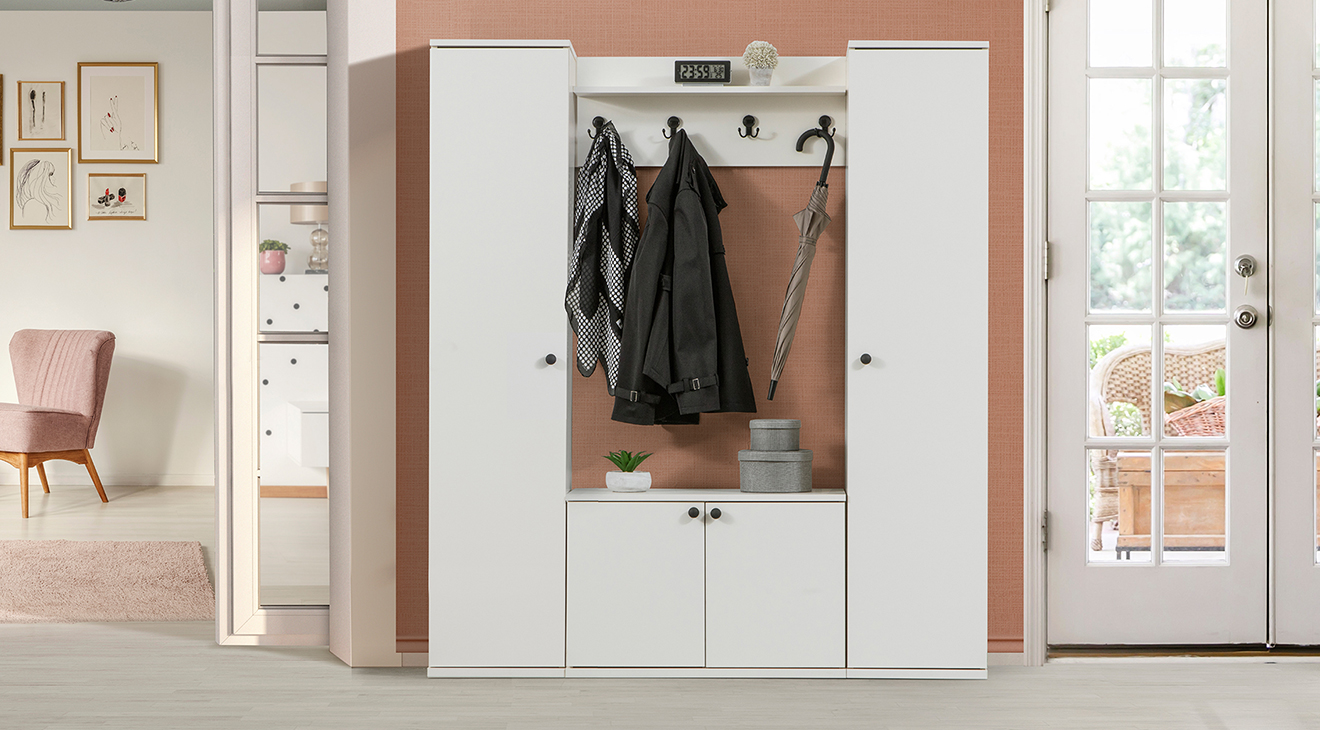 Urban Cream Coat Rack