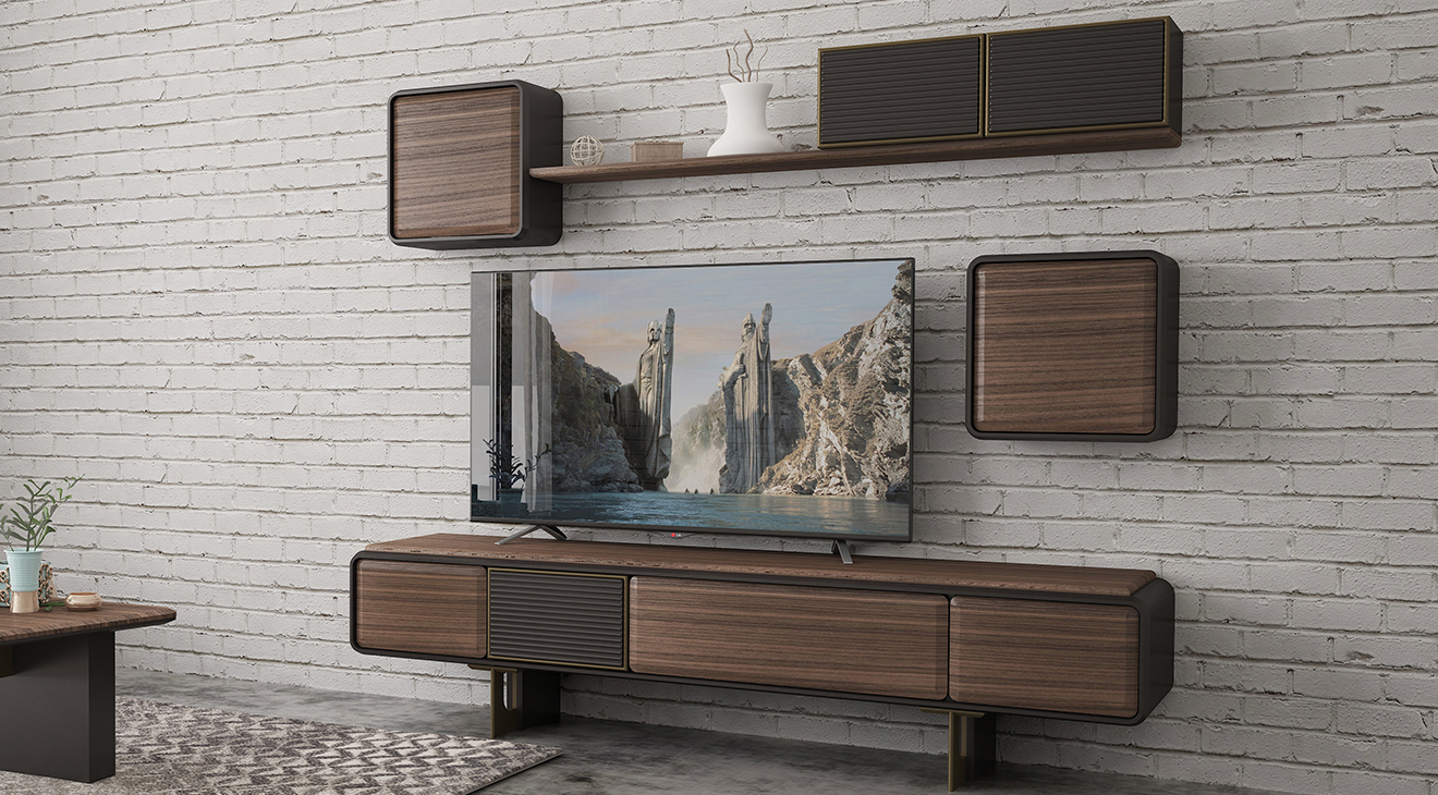 Vegas Walnut Tv Unit