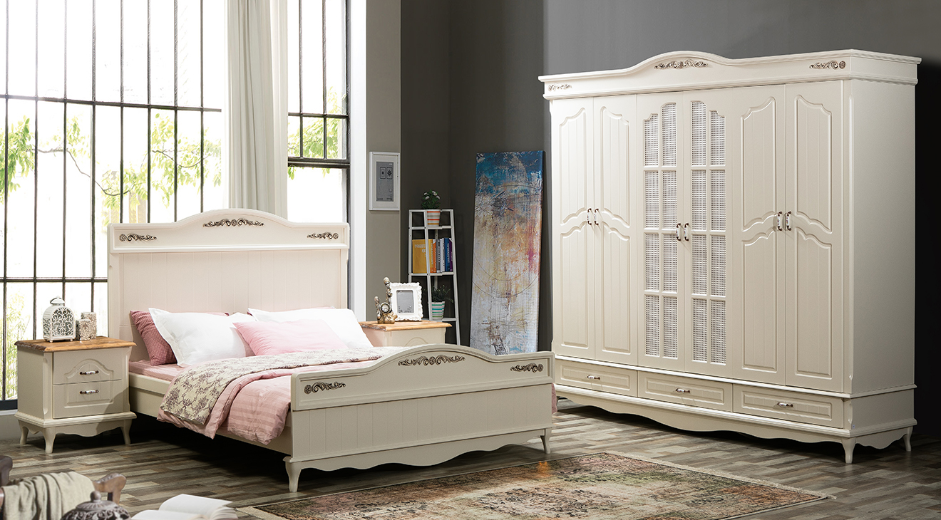 Vigo 6 Door Country Bedroom Set