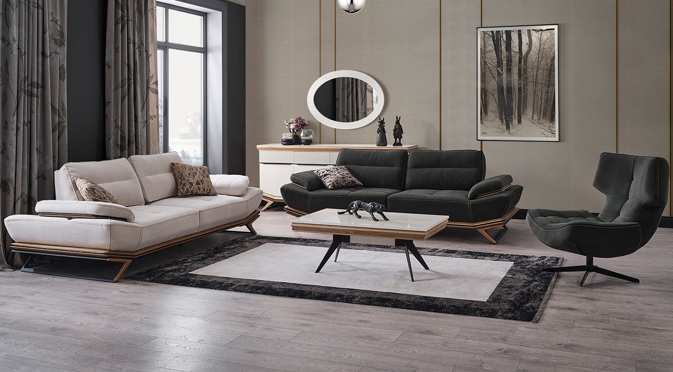 Wow Metal Leg Sofa Set 4