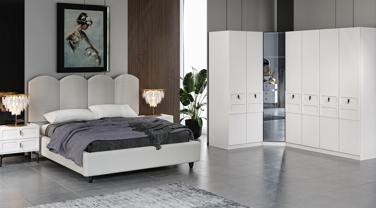 Yağmur Corner Bedroom Set