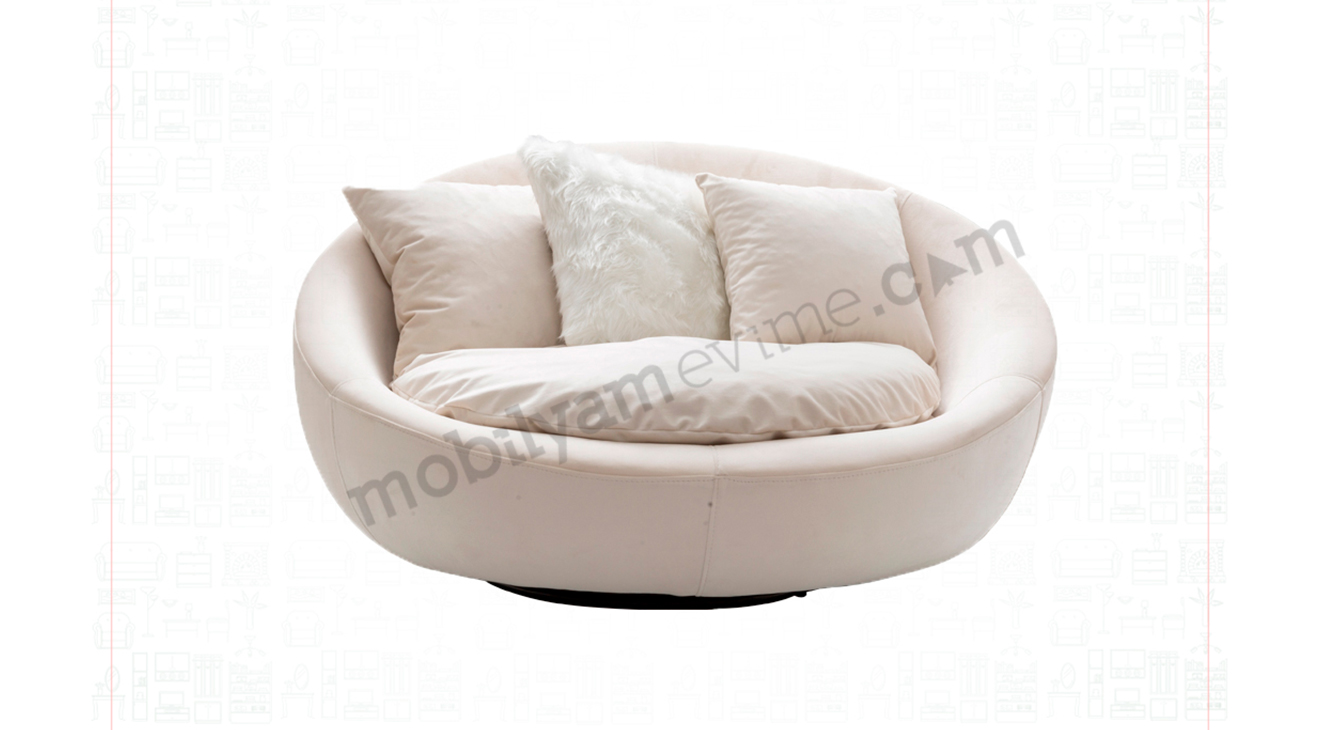Loca Velvet Round Bergere 4