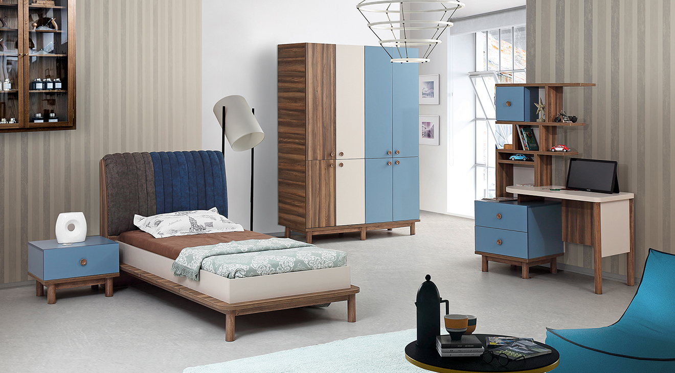Zirve 4 Door Young Room Set