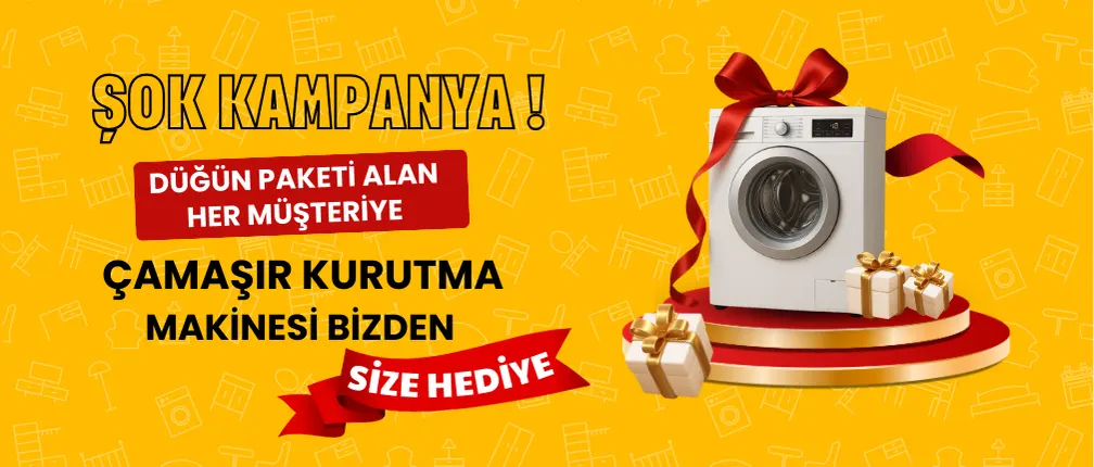 düğün paketi alana kurutma makinesi hediye