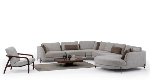 Milan Dinlenmeli Modern Köşe Koltuk Takımı