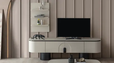 Pablo Ahşap Ayaklı Modern Tv Ünitesi