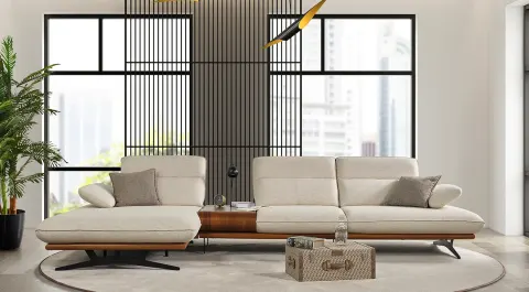 Newyork Relax Metal Ayaklı Köşe Koltuk Takımı