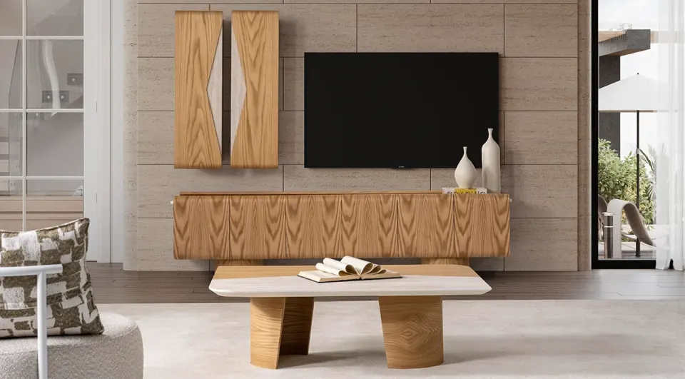Milano Meşe Modern Tv Ünitesi
