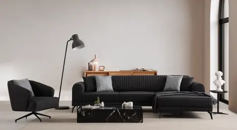Rio Relax Metal Ayaklı Köşe Koltuk Takımı