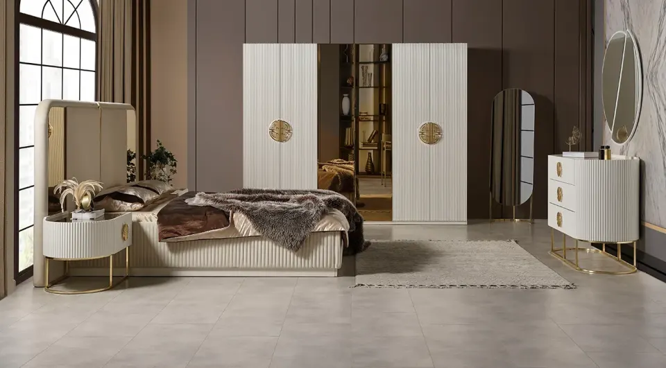 Gucci 6 Kapaklı Modern Yatak Odası Takımı