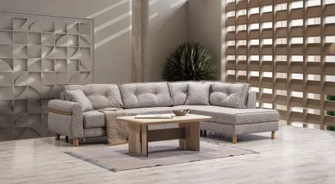 Buse Yataklı Sandıklı Köşe Koltuk Takımı