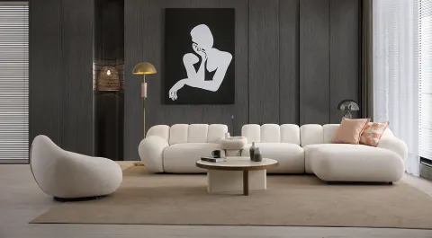 Molivo Yataklı Modern Relax Köşe Koltuk Takımı