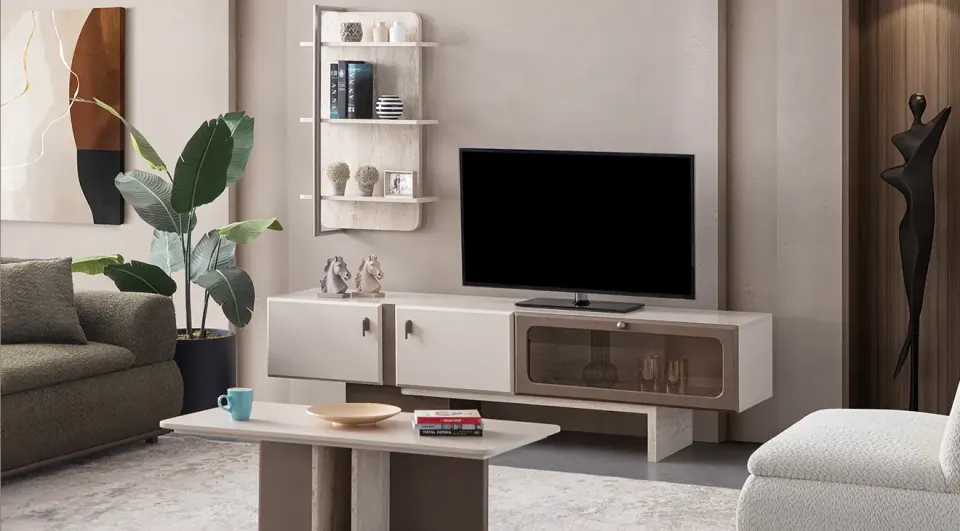 Rocco Ahşap Ayaklı Tv Ünitesi