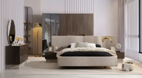 Asya 6 Kapaklı Modern Yatak Odası Takımı