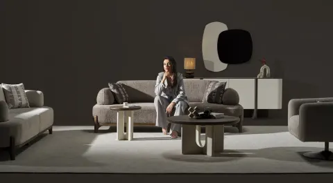 Ahuse Hertech Sehpa Set