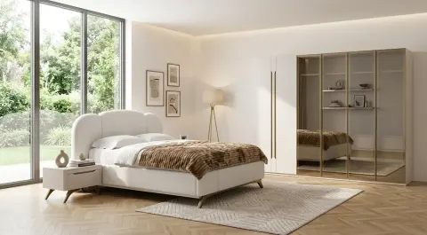 Luna Modern 6 Kapaklı Yatak Odası Takımı