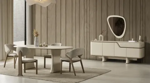 Mocha Modern Yemek Odası Takımı