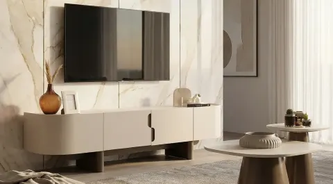 Opera Ahşap Ayaklı Tv Ünitesi