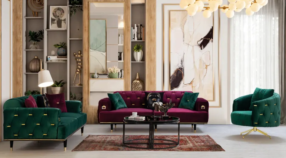 Octavia Yataklı Modern Koltuk Takımı
