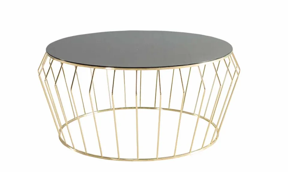 Lipkova Gold Metal Ayaklı Orta Sehpa