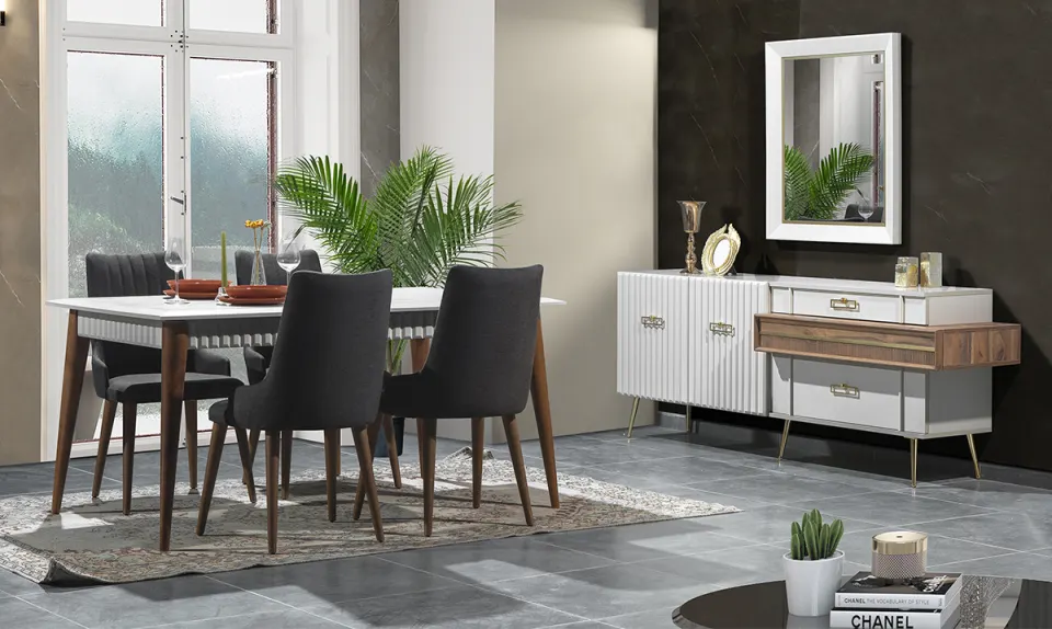 Arteon Cappuccino Yemek Odası Takımı
