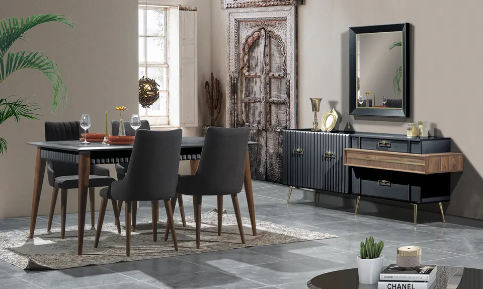 Arteon Black Yemek Odası Takımı