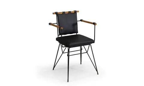 İron Wood Metal Ayaklı Sandalye