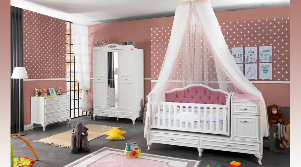 Angel 3 Kapaklı Bebek Odası Takımı