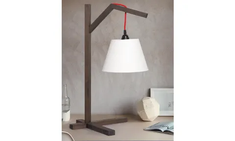 Loft Ahşap Abajur