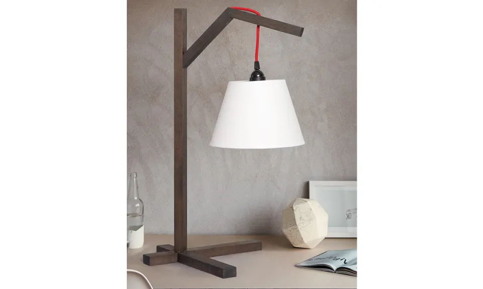 Loft Ahşap Abajur