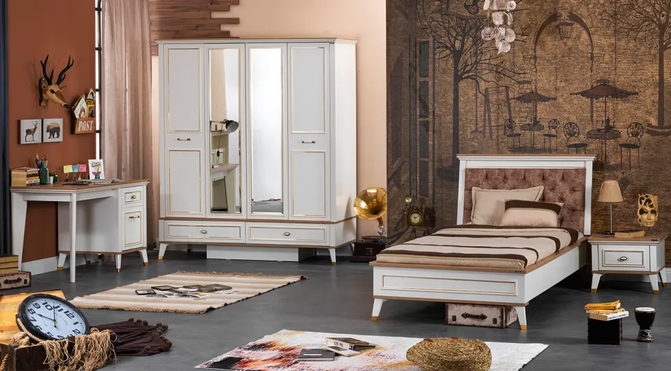 Rüya 4 Kapaklı Genç Odası Takımı