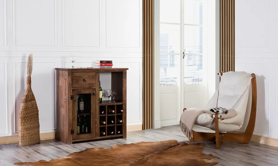 Loop Ahşap Mini Bar