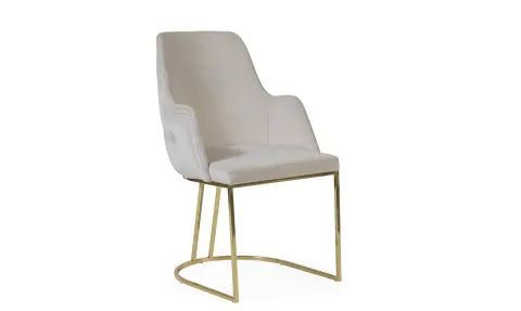 Prada Gold Metal Ayaklı Sandalye