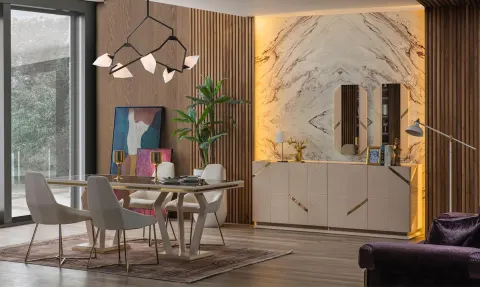 Venüs Aytaşı Yemek Odası Takımı
