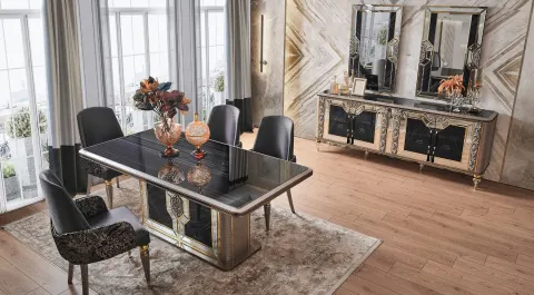 Kristal Luxury Yemek Odası Takımı