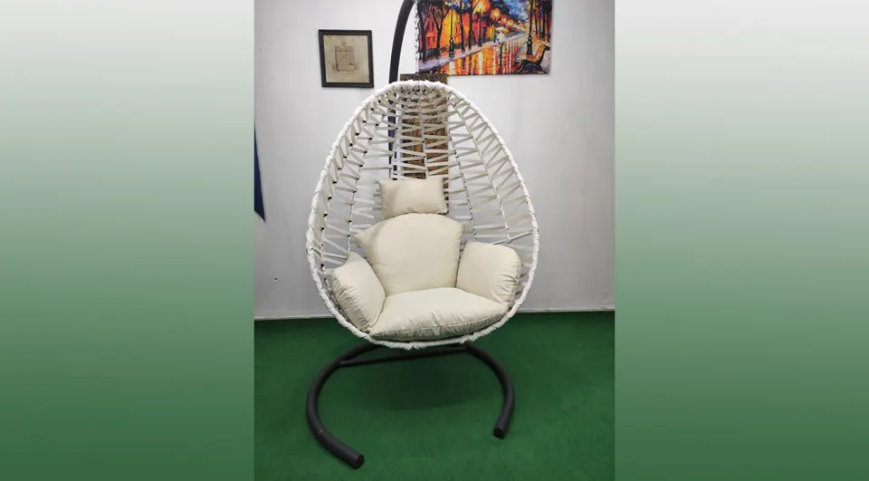 Bodrum Tek Kişilik Salıncak (Beyaz)