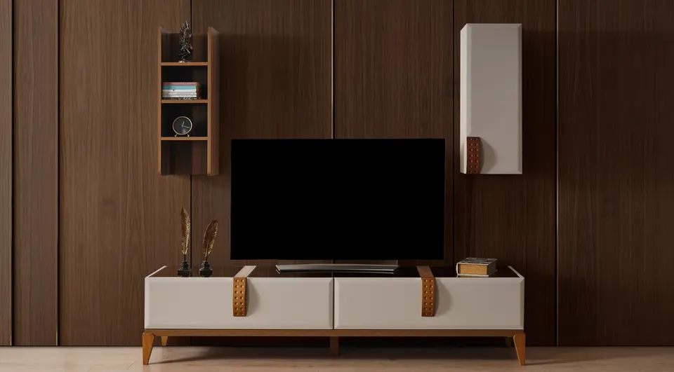 Soft Ahşap Ayaklı Tv Ünitesi