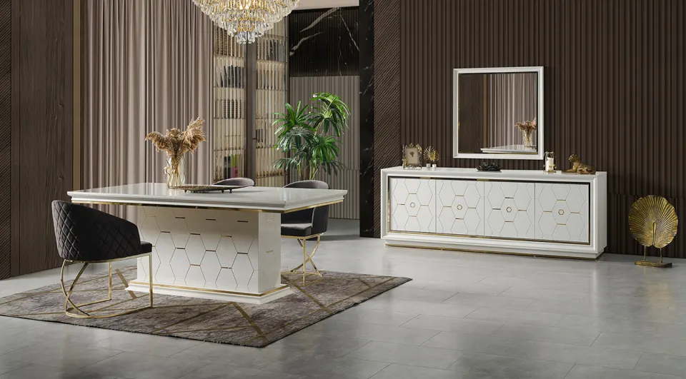 Yüsra Premium Aytaşı Modern Yemek Odası Takımı