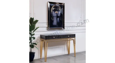 Rose Gold Metal Ayaklı Dresuar