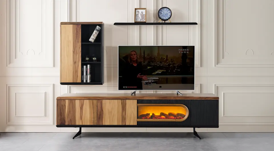 Dragon Şömineli Tv Ünitesi