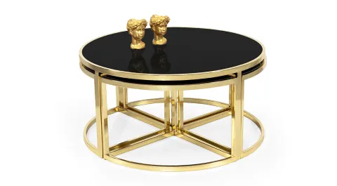 Motto Gold Metal Ayaklı Orta Sehpa 