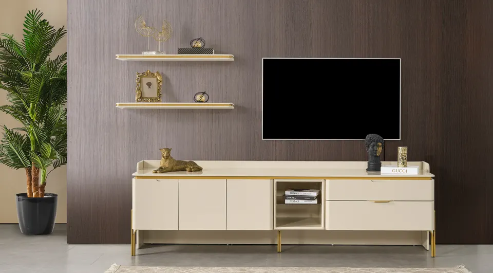 Zen Aytaşı Gold Metal Ayaklı Ünitesi