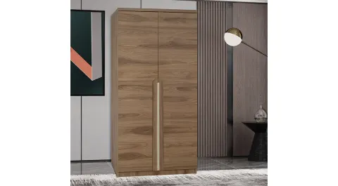 Asel Ceviz 2 Kapaklı dolap