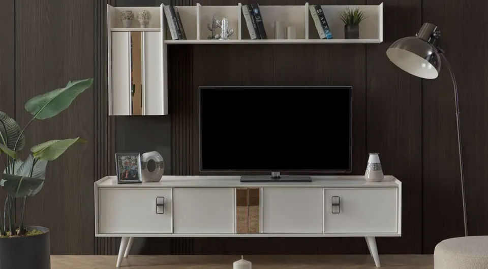 Rose Ahşap Ayaklı Tv Ünitesi