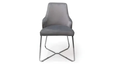 Aras Gümüş Metal Ayaklı Sandalye