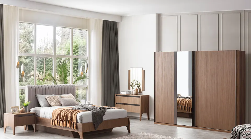 Wood Sürgü Kapaklı Yatak Odası Takımı