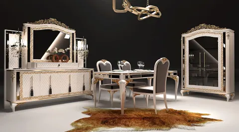 Pırlanta Avangard Yemek Odası Takımı