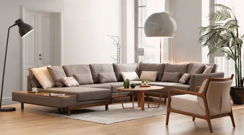 Argemon Sehpalı Modern Köşe Koltuk Takımı