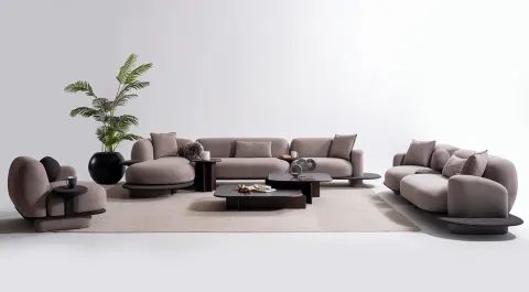Bonbon Kanepeli Köşe Koltuk Takımı