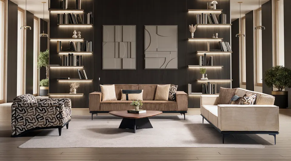 Mona Yataklı Modern Koltuk Takımı